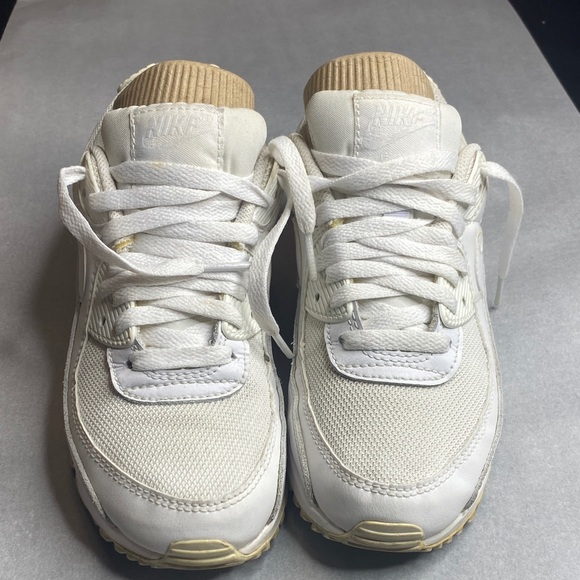 Nike Air Max 90 Recraft Triple White 2020 Size 7.5 - Picture 2 of 6
